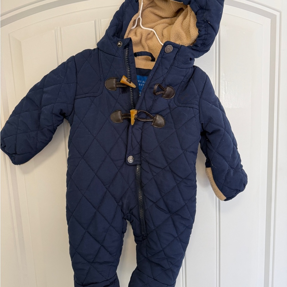 Perry Ellis Navy Quilted Snowsuit